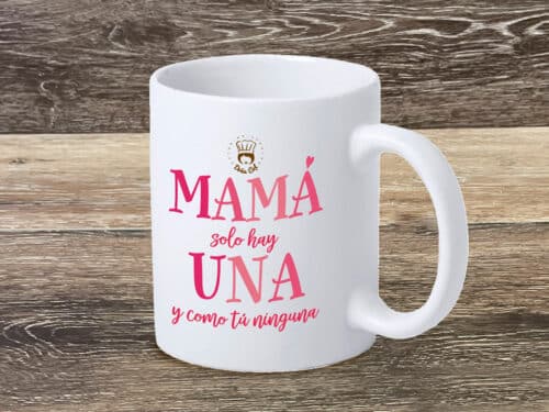 Taza para cumpleaños de Mamá o Día de la Madre. Doña Col. Complementos